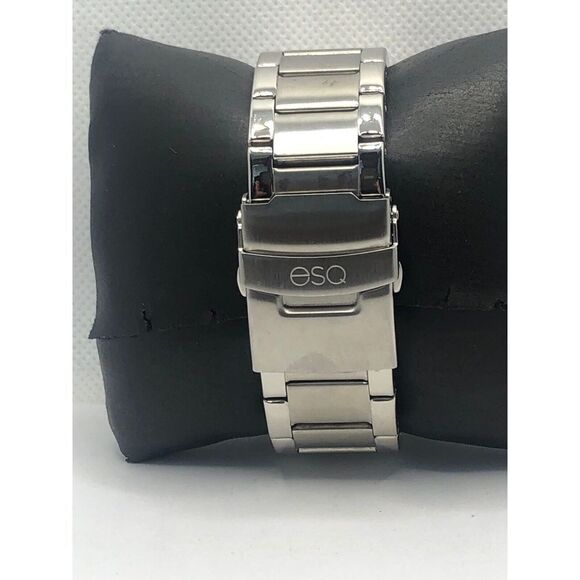 ESQ 2115 Unisex Stainless Steel Analog Black Dial Quartz Genuine Watch OP285 main image 6